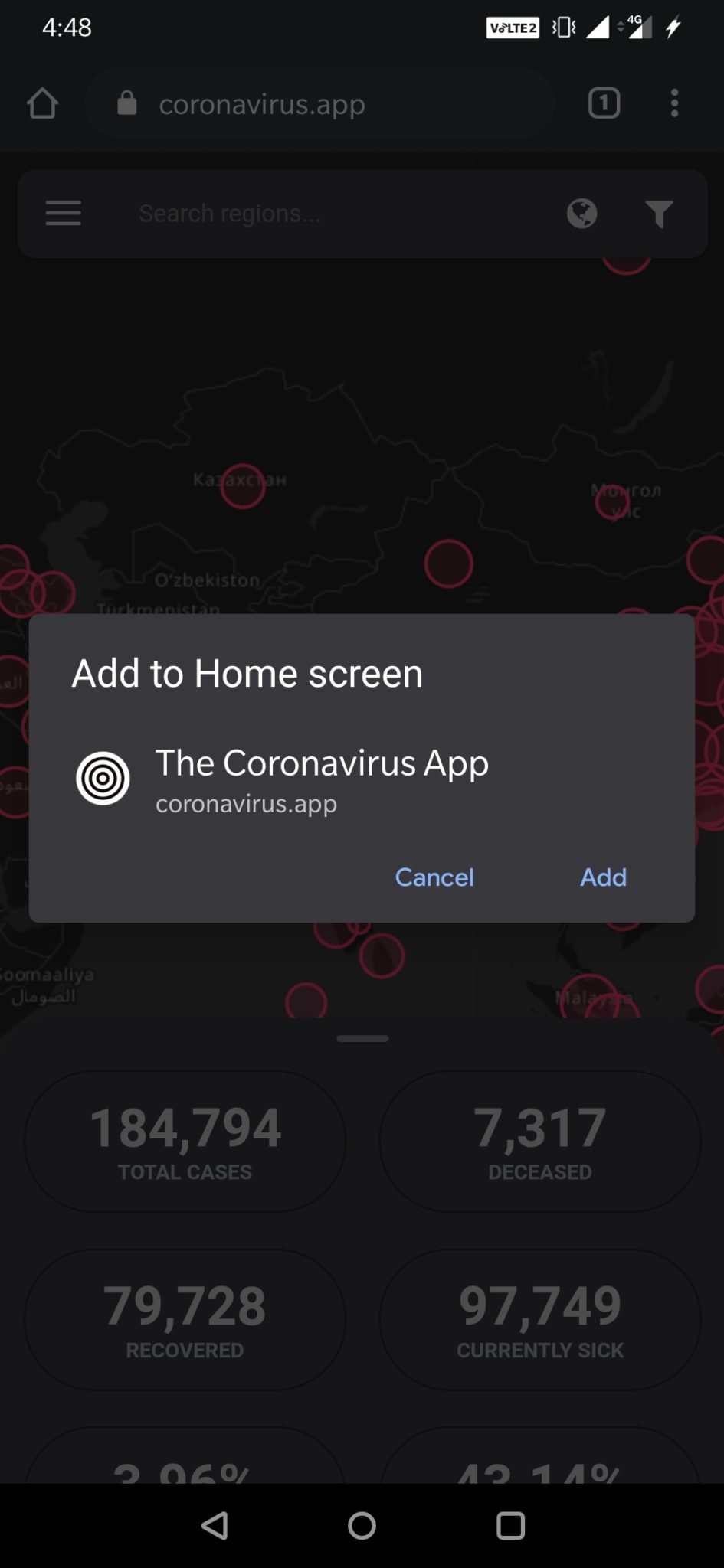 Coronavirus App   Best App for Latest Numbers   Information - 25