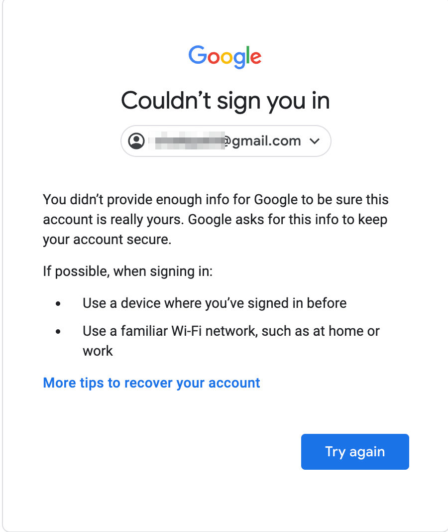 Now you can login in  with your Google account 