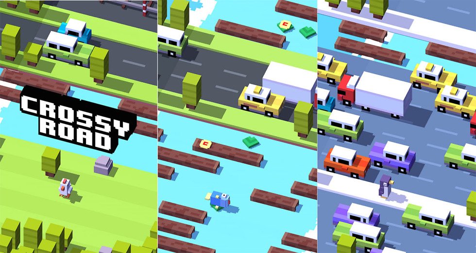 crossy roads music notes cars