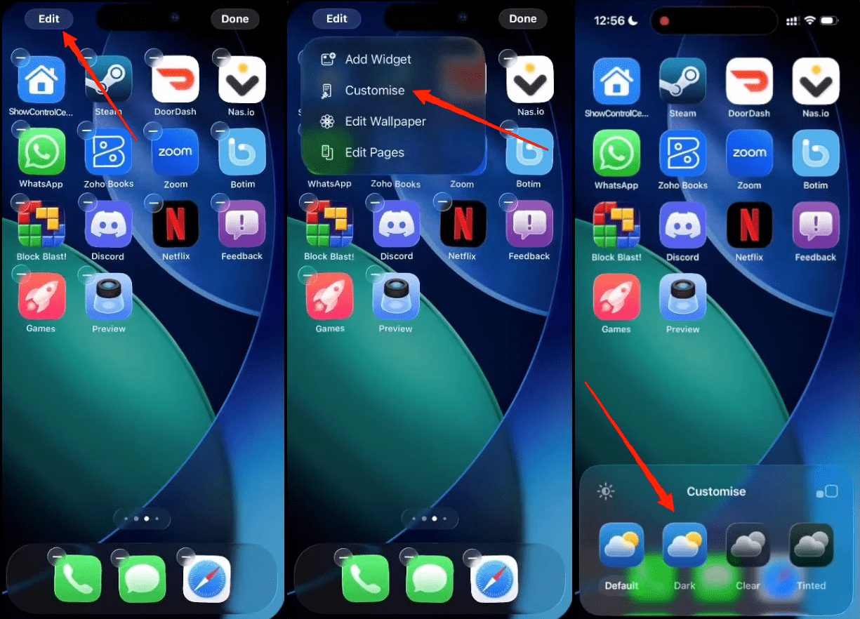 Customize app icons