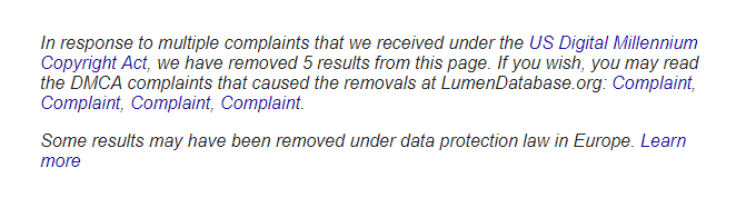 DMCA Notice from Google   How to Counter the DMCA Notice  - 88