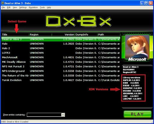 Dxbx emulator pc