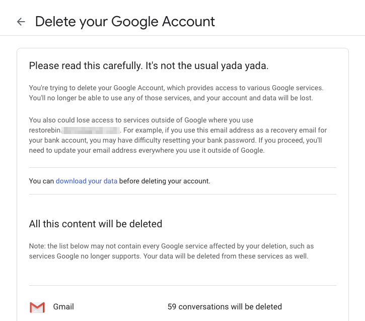 Takeout Gmail Data and Delete Google Account Permanently   DigitBin - 88