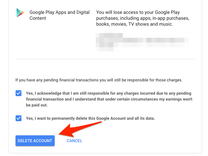 Delete your Google Account Permanently