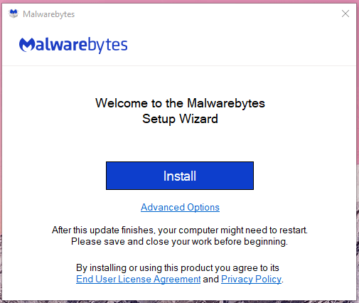 Download & install Malwarebytes or any other mentioned solution