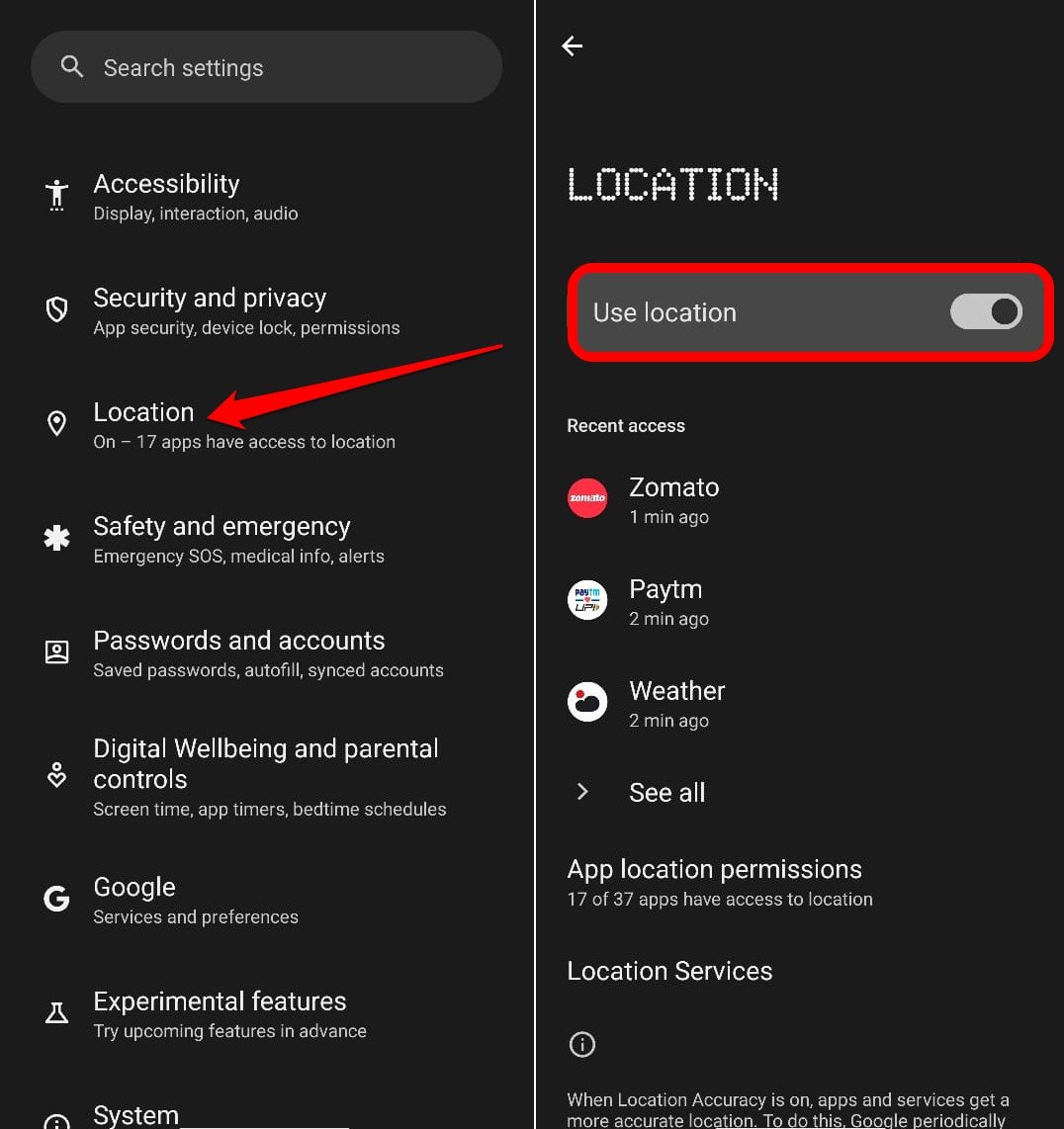 Enable Location