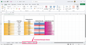 Duplicate Multiple Sheet in Excel