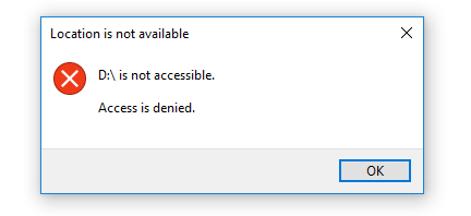External Hard Drive Access Denied Error on Windows 11