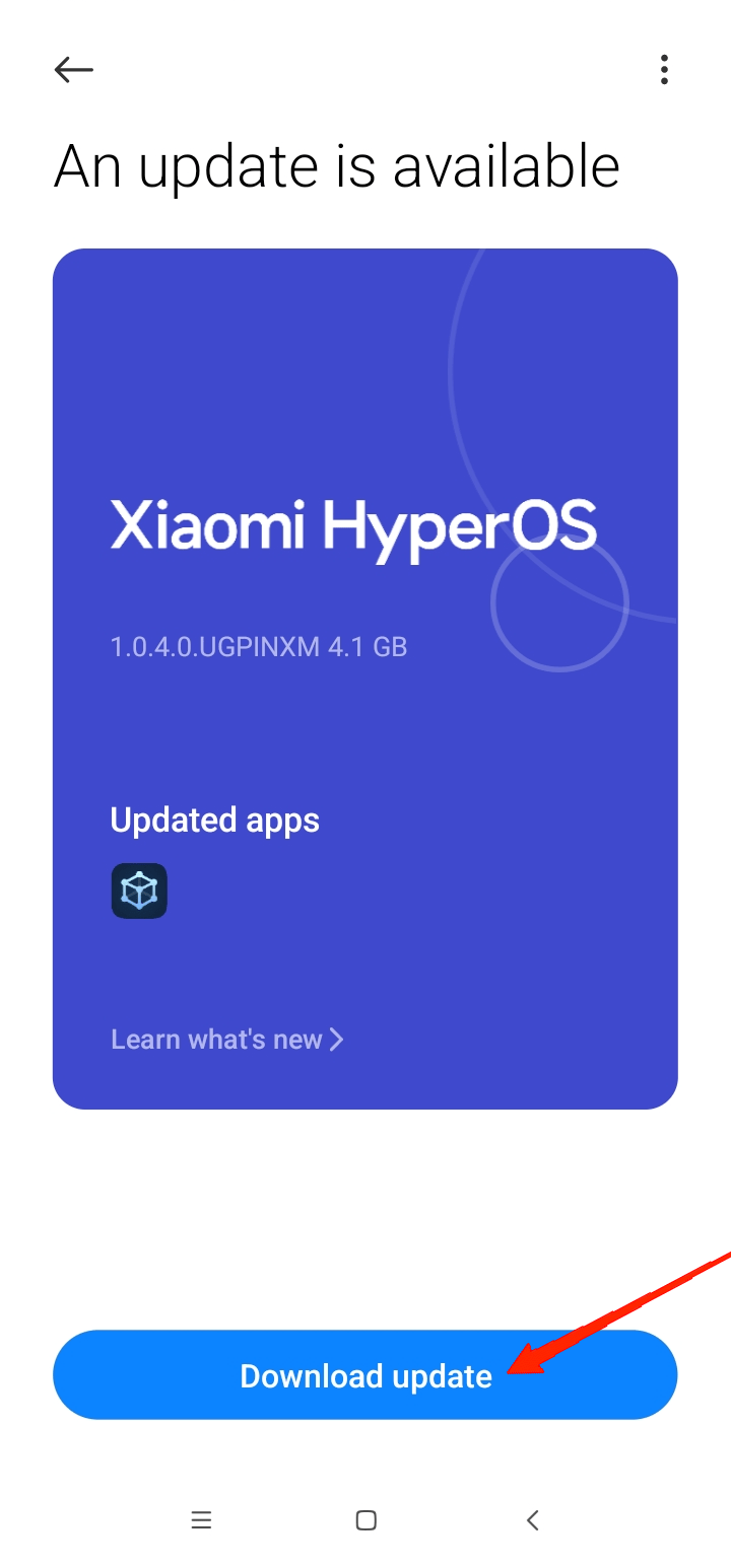 Finally, tap on the Download and Install button and wait until it is completed.