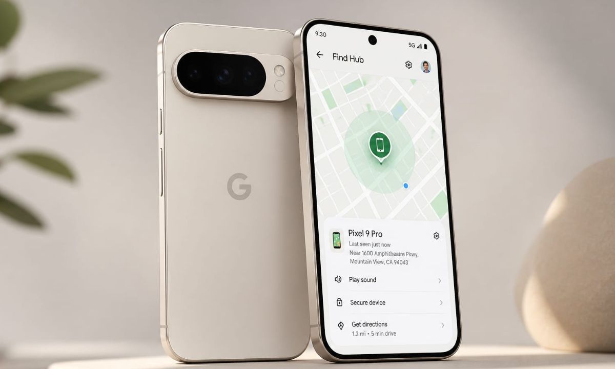 Find Hub on Pixel 9 Pro