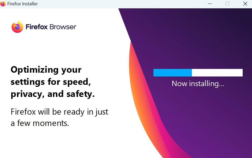 Firefox installation on PC