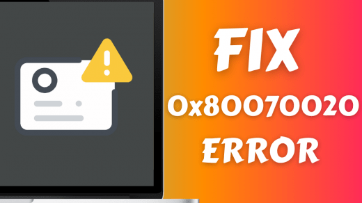 Fix 0x80070020 Error in Windows PC