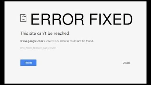 Fix DNS Server Not Found Error