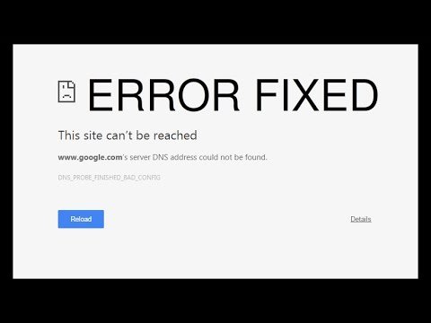 Fix DNS Server Not Found Error