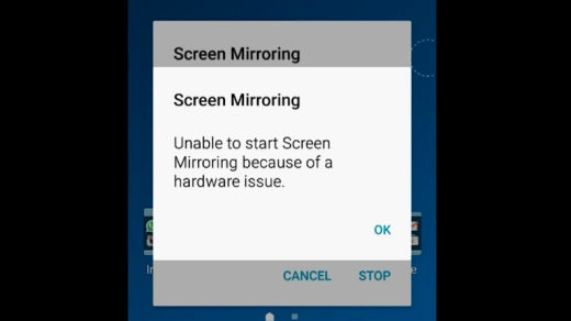Fix Screen Mirror Issues Galaxy Samsung Hardware problem
