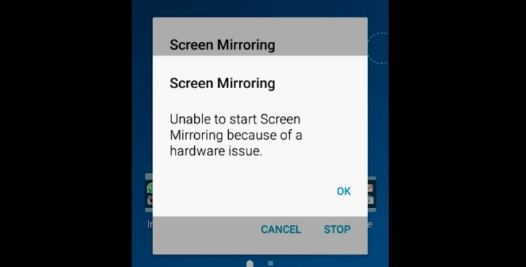 Fix Screen Mirror Issues Galaxy Samsung Hardware problem