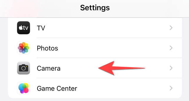 camera settings iphone