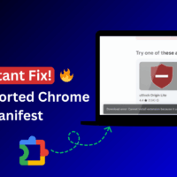 Fix Unsupported Chrome Manifest Version