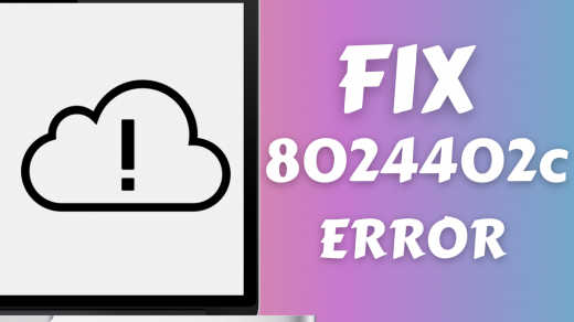 Fix error 8024402c
