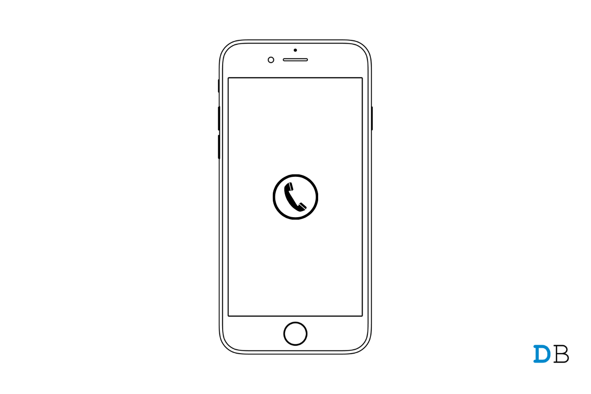 iphone call screen blank