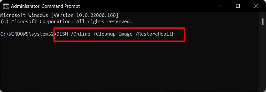 Fix ms-resource:Appname Error on Windows 11 via dism command
