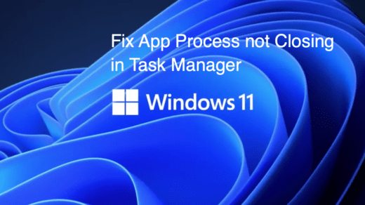 Fix App Process not Closing in Task Manager Windows 11
