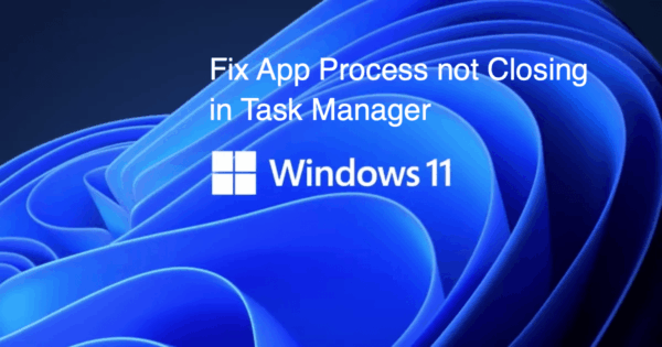 Fix App Process not Closing in Task Manager Windows 11