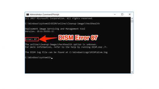 Fix Error 87 DISM Windows