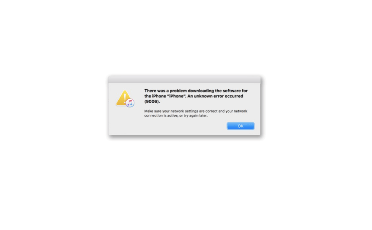 Fix iTunes Error 9006