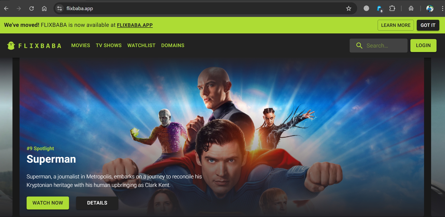 Flixbaba free movie streaming site