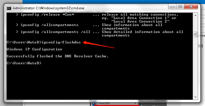 Flush DNS Cache