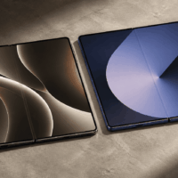 Foldable devices on minimalist stone surface