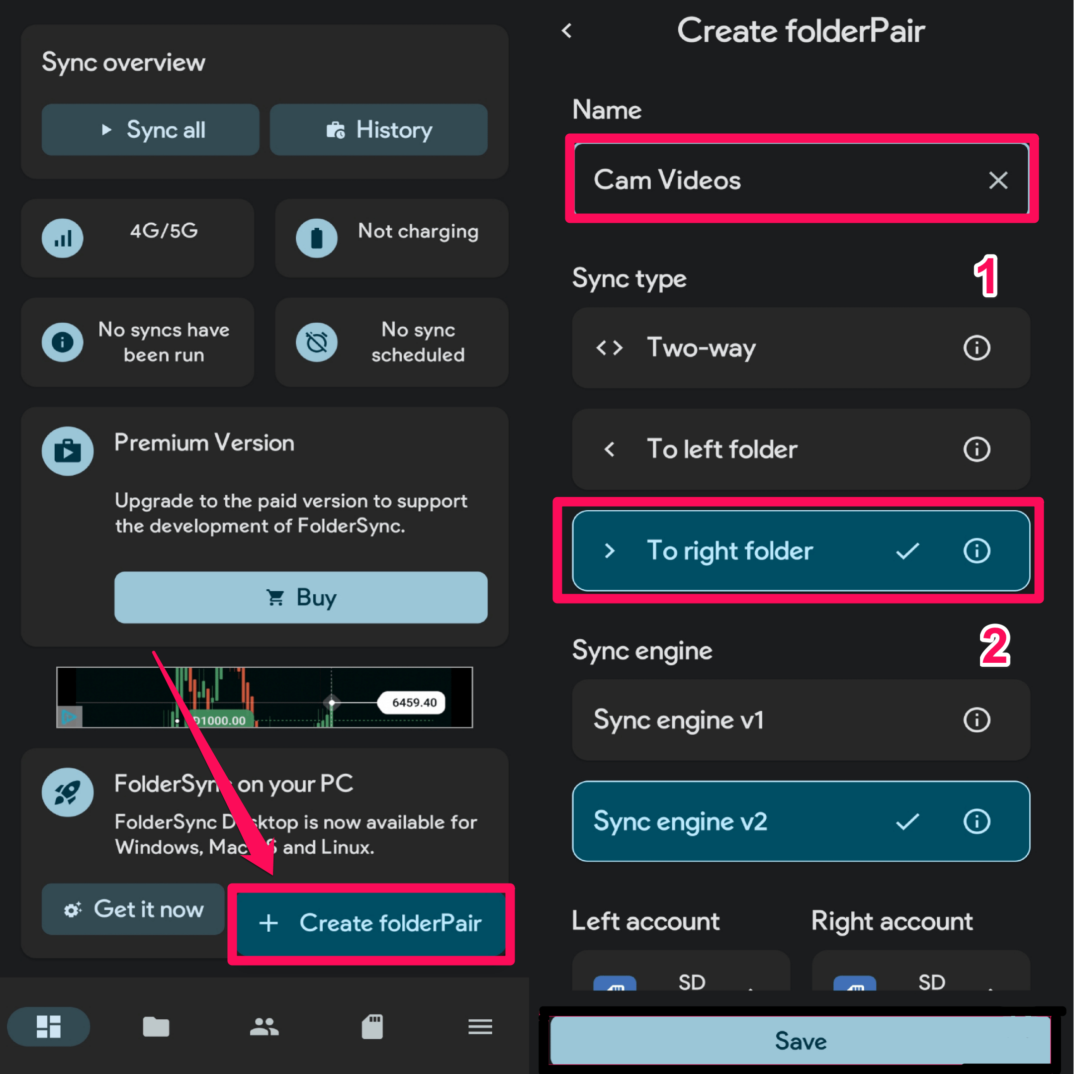 FolderSync and Basic Setting