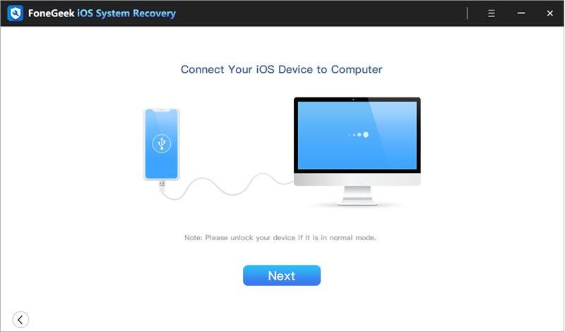 FoneGeek iOS System Recovery Review3