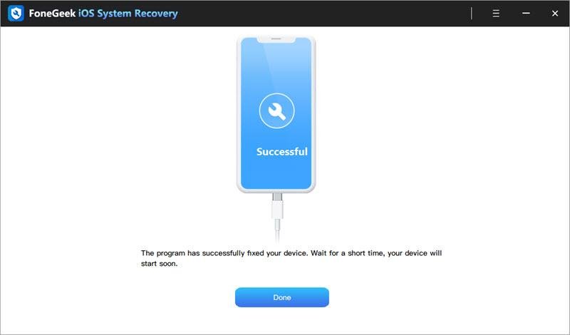 FoneGeek iOS System Recovery Review4