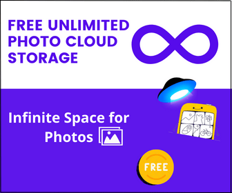 Free Unlimited Photo Cloud Storage Service Ad