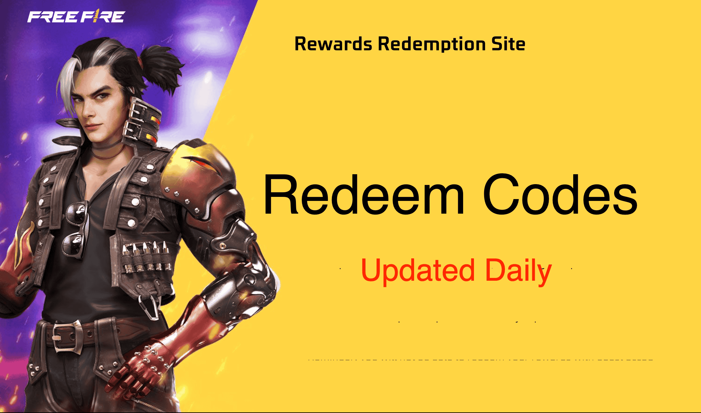 Free Fire Redeem Codes for Today