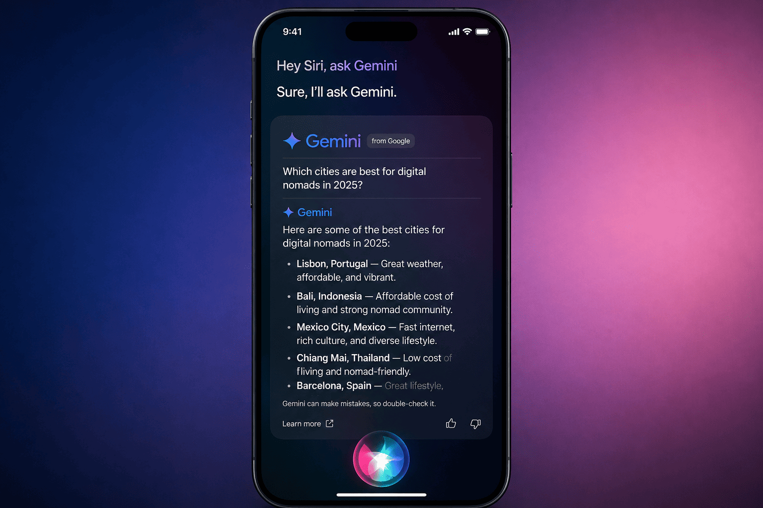 Gemini Powered Siri Concept