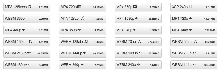 Variety of GenYouTube Supported File Formats