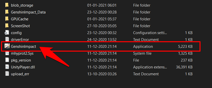 GenshinImpact Application