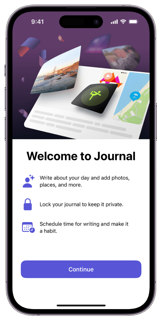 Getting Started with the Journal App