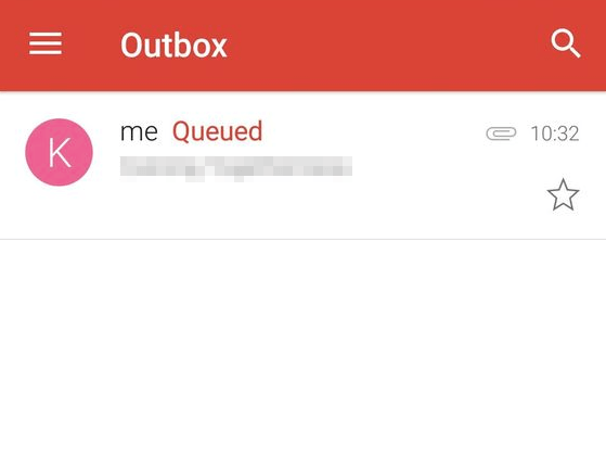 Gmail Queued mail with attachment