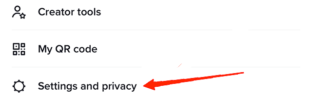 Go to Settings and Privacy.