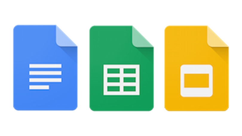 Google Docs, Sheets, and Slides