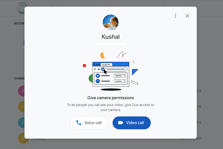 Google Duo Voice Call