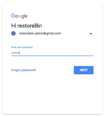 Google or Gmail Account Sign in with Username and password