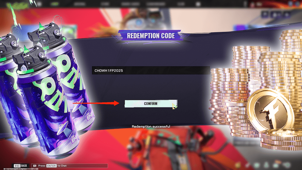 Here, enter your code and click on the redeem button.