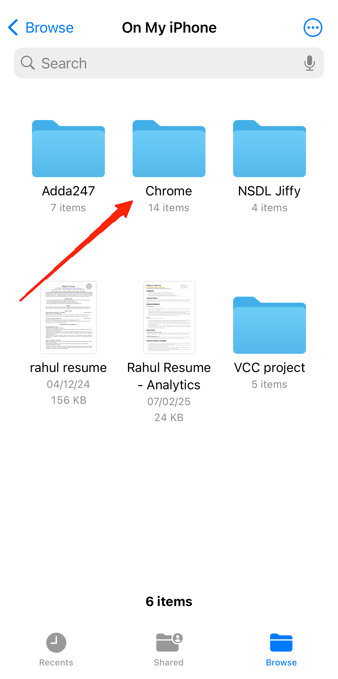 Here, you will see multiple folders. Navigate to the folder which is named similarly to the app you are using.