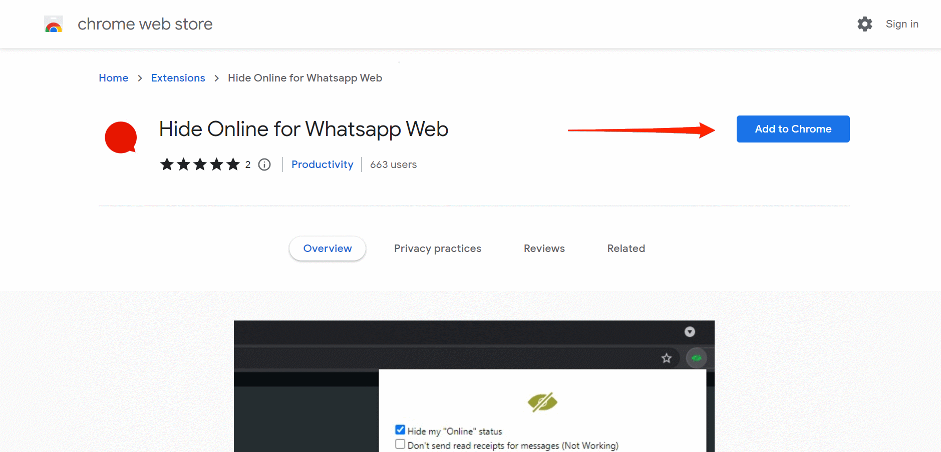 Hide Online For Whatsapp Web