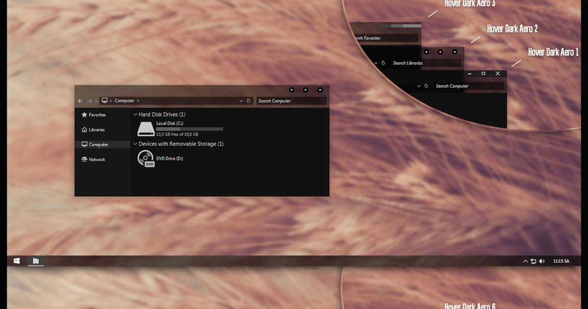 Hover Dark Aero Theme